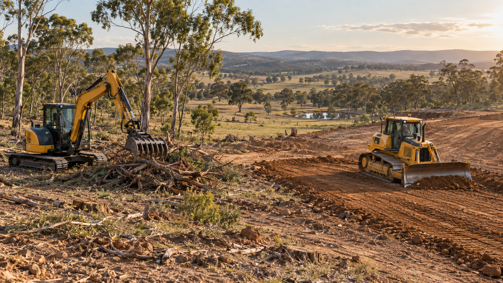 Excavator vs. Bulldozer for Land Clearing: Which Machine Suits Your Block?