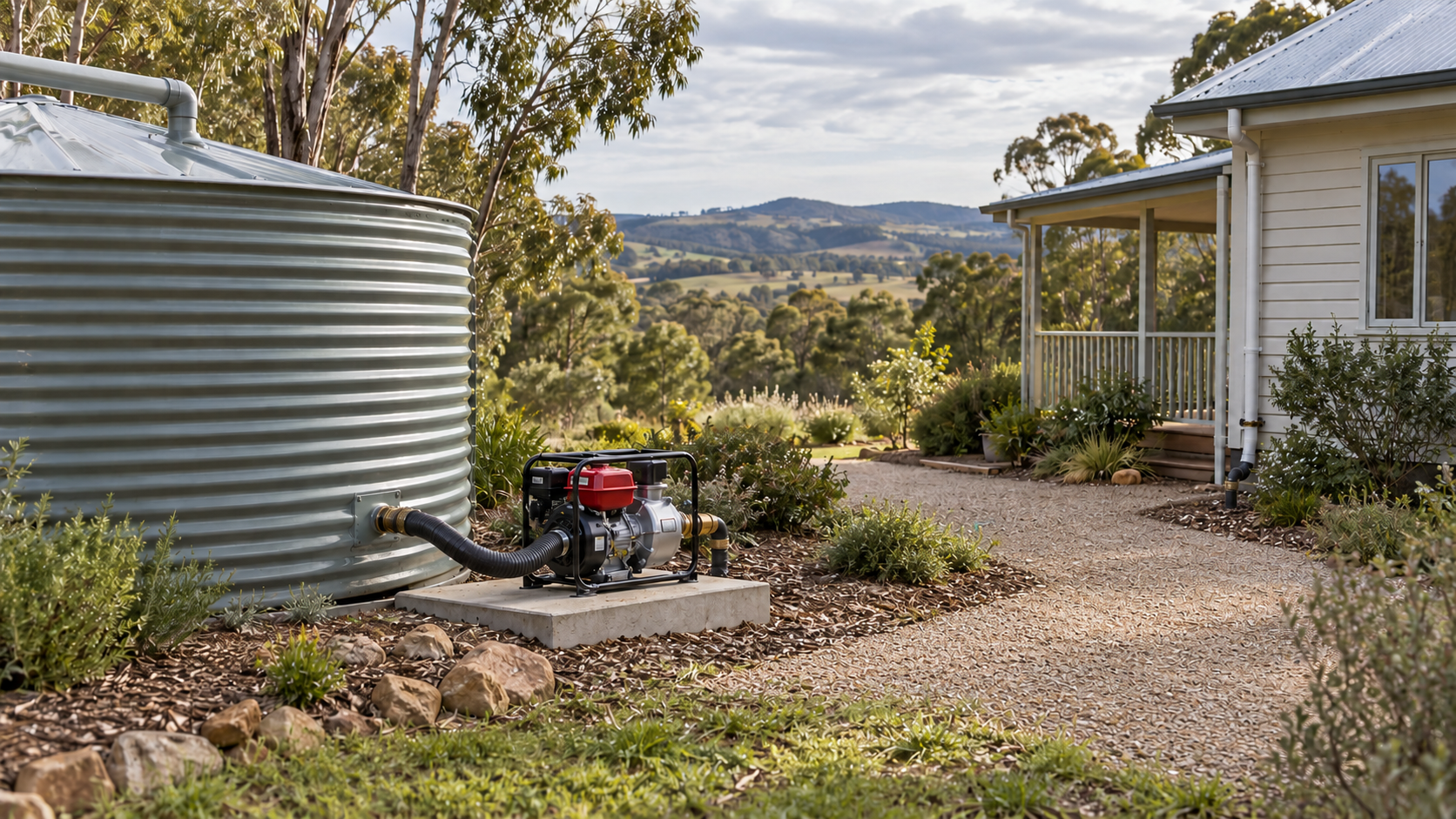 Water Supply Requirements for a Bushfire Sprinkler System: Tanks, Pressure, and Flow Rates Explained